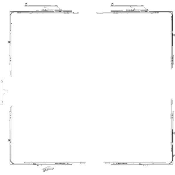 GU -966 PSK mZ Grundkarton Schere, Versatz 13 mm, rechts, Schema A/D/G/K