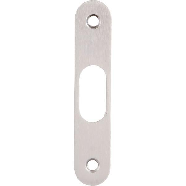 Hoppe Schließblech Anschlagplatte für Schiebetürschlösser 90x18x2mm verchromt satiniert