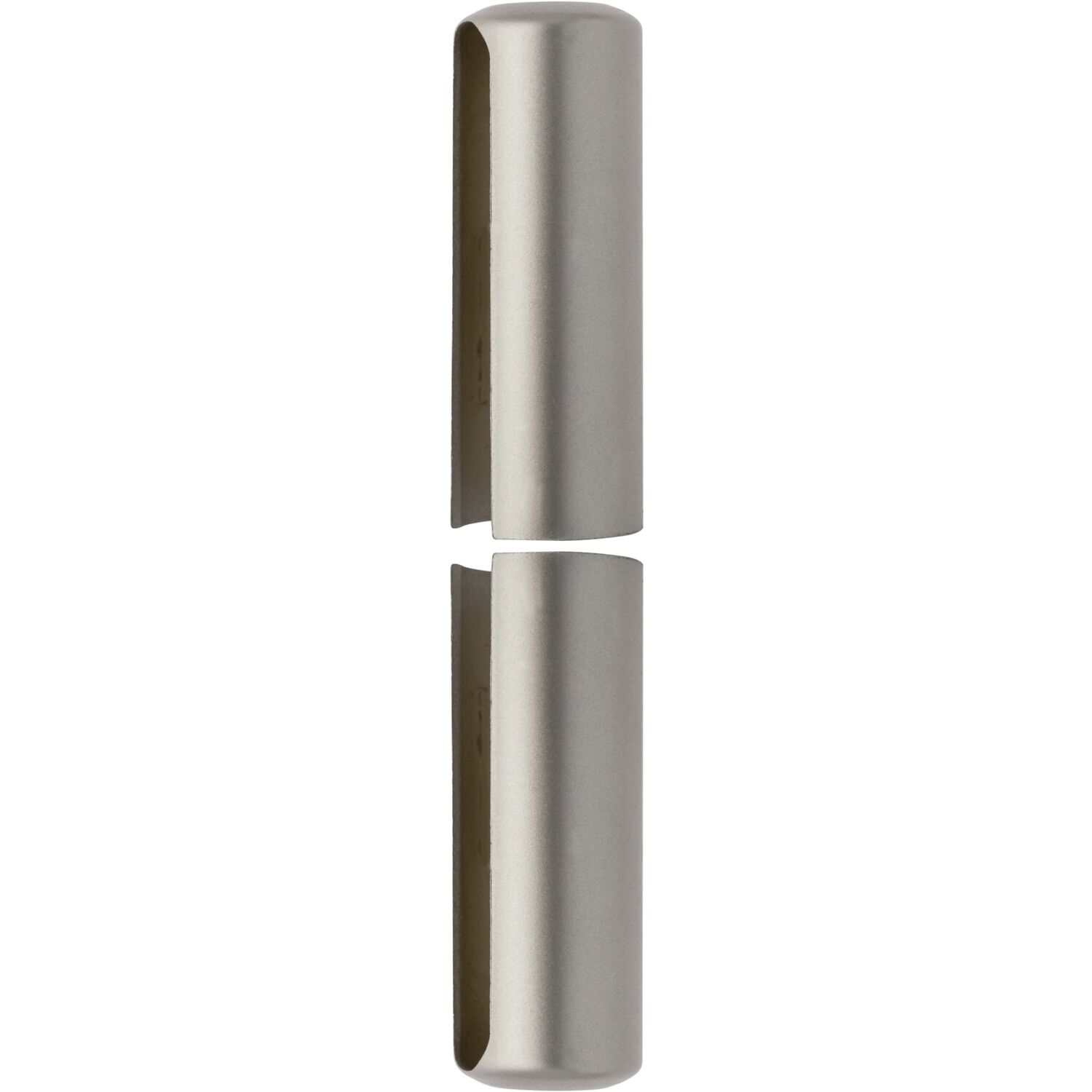 solido Aufsteckhülsen, flachrund, Band ø 20 mm, Kunststoff vernickelt matt (2 Stück)
