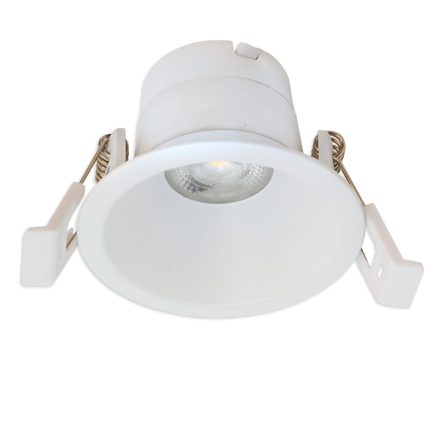 ISOLED LED Einbaustrahler BACK60 weiß matt rund 5W CRI90 2700K rückversetzt UGR