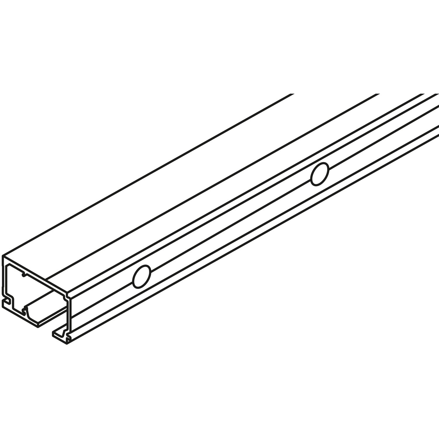 Hawa HAWA Porta Laufschiene Wandmontage L=2500 mm silber