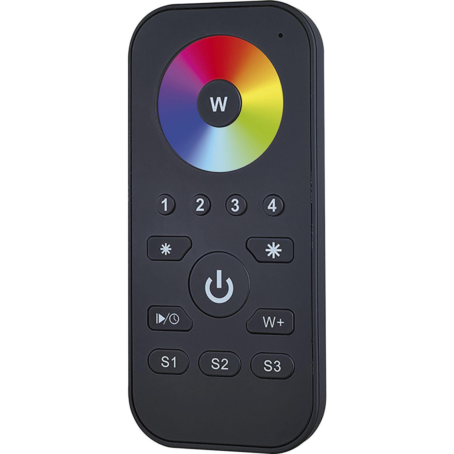 McLED MCLED RF-Fernbedienung RGBW 4 Kanal schwarz inkl. Wandhalterung