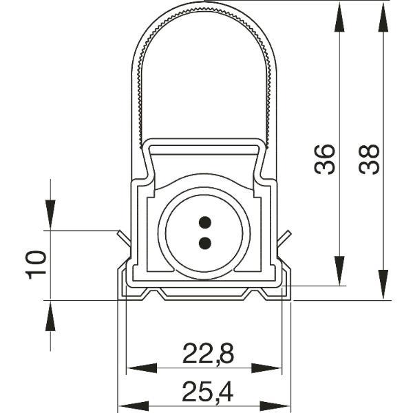 Elektra Unterbauleuchte LD 8021 A 4W 3000K 285mm weiß
