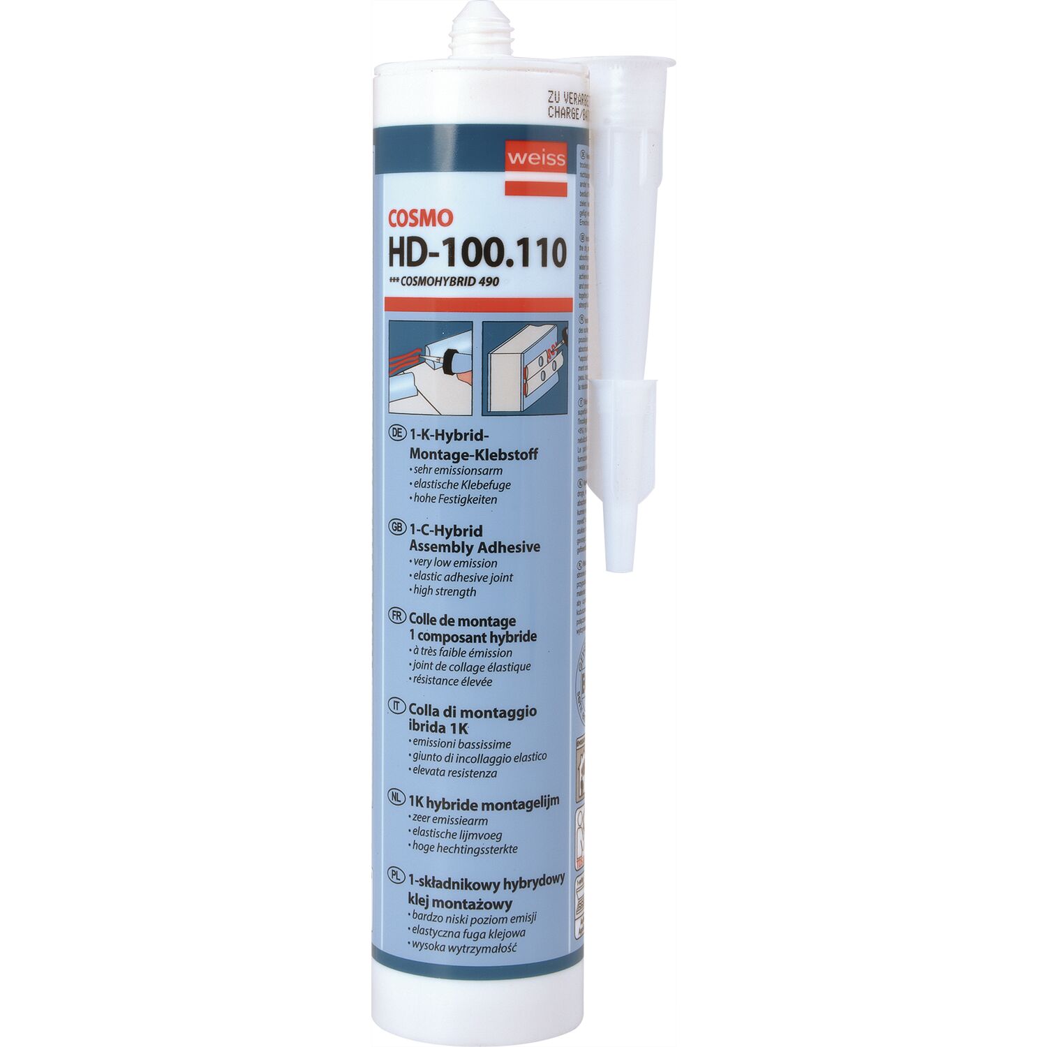 Cosmo Hybrid-Klebstoff HD-100.110 310 ml weiß