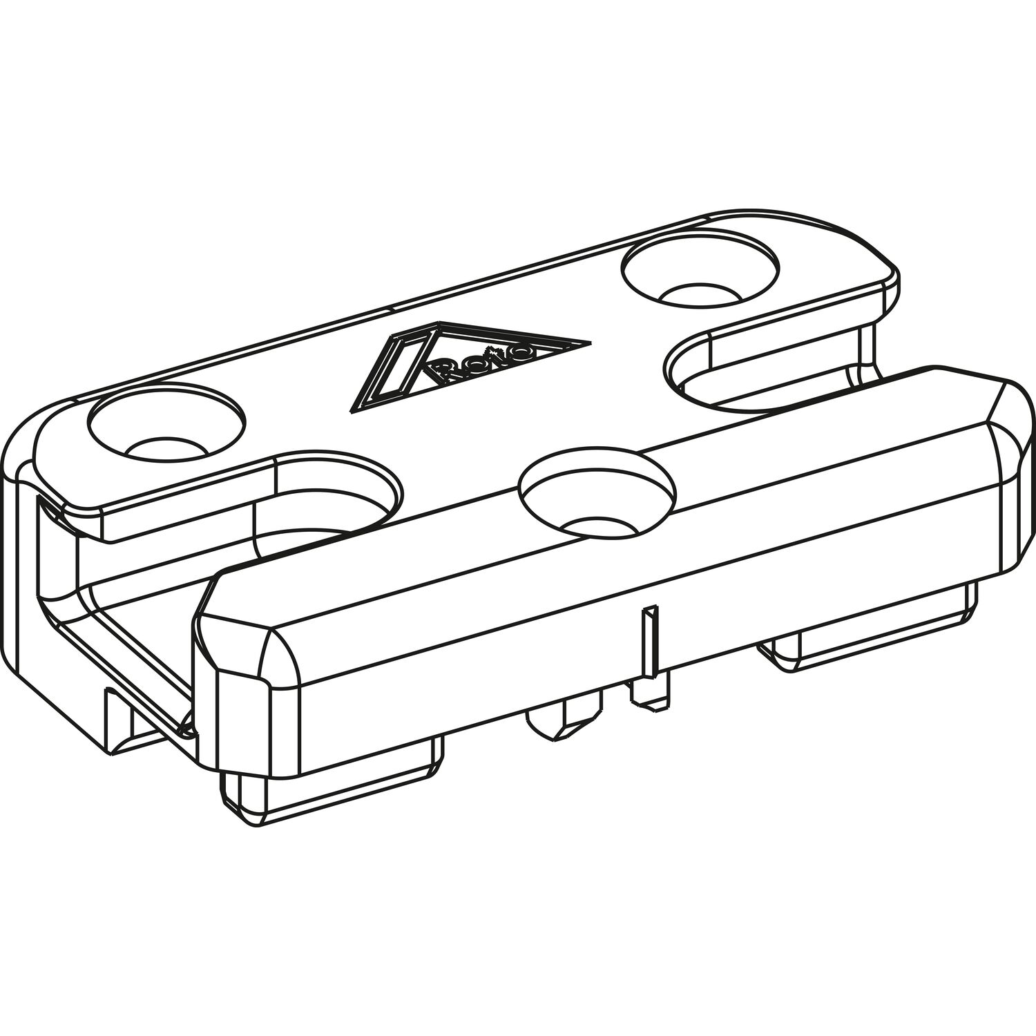 Roto ROTO NT/NX SH-Schließstück PVC 13V mit Boden KBE/KÖMMERLING/TROCAL Zink