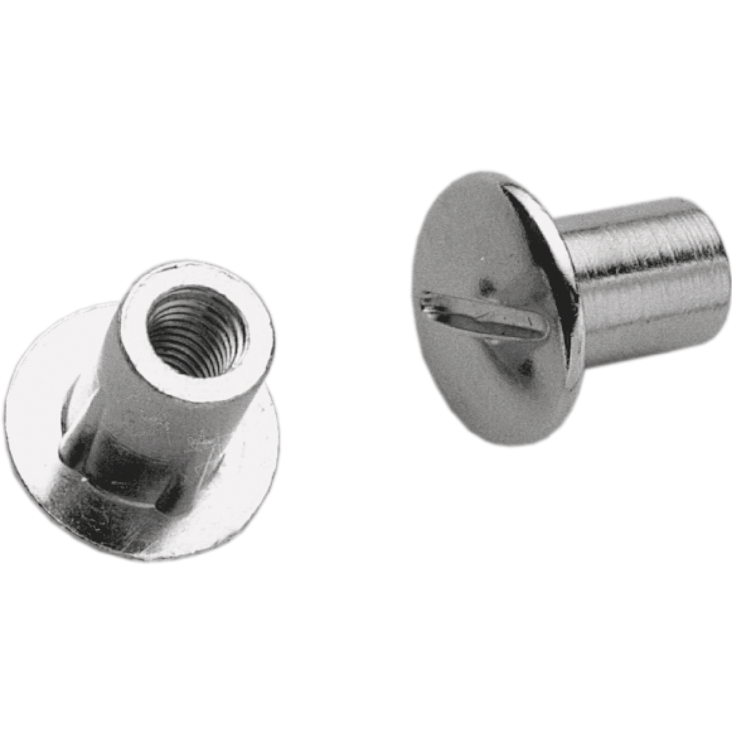 Hülsenmutter M6 mit Rille, Höhe 11mm vernickelt