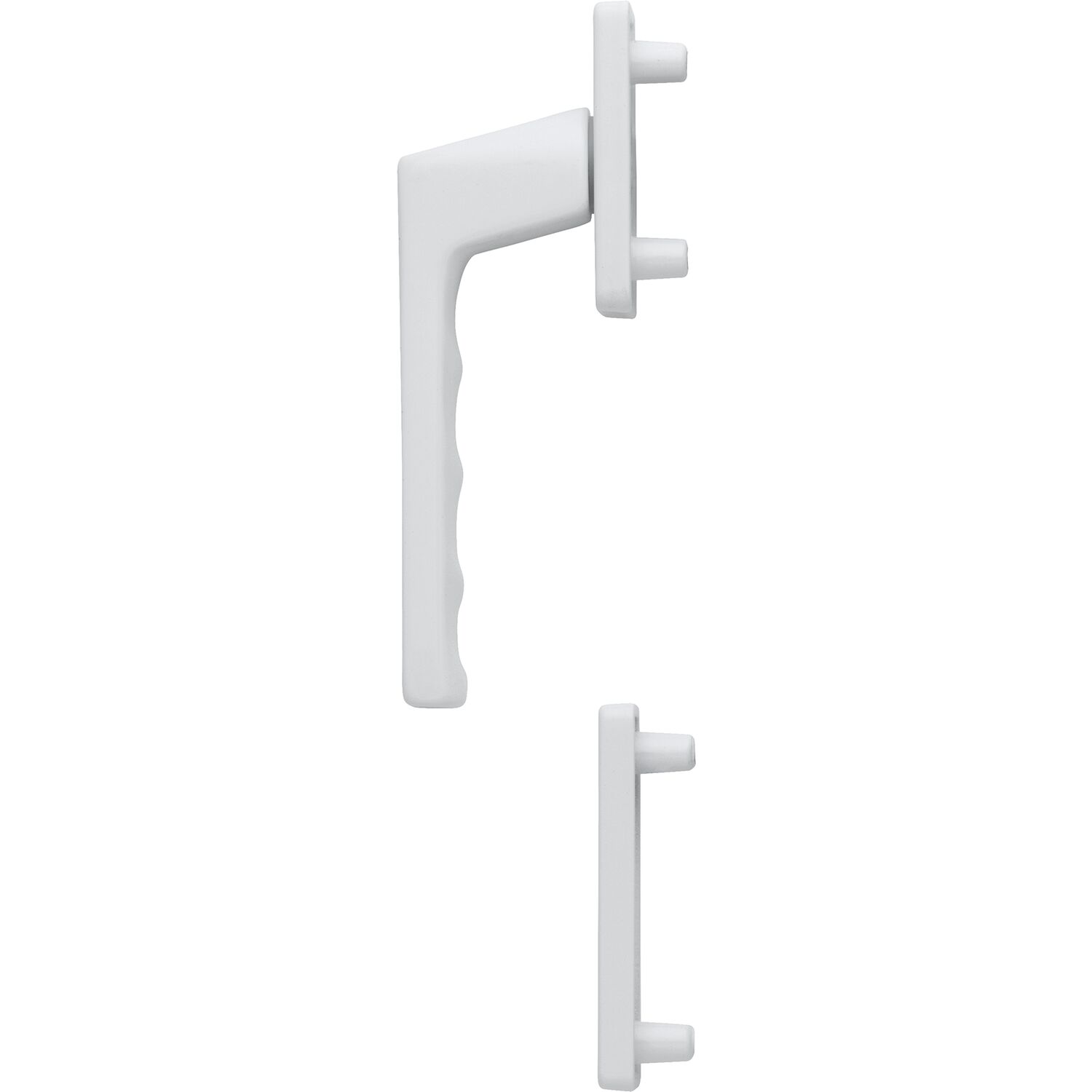 Hoppe HOPPE Fenstergriff-Halbgarnitur TOULON außen hoch, Aluminium weiß