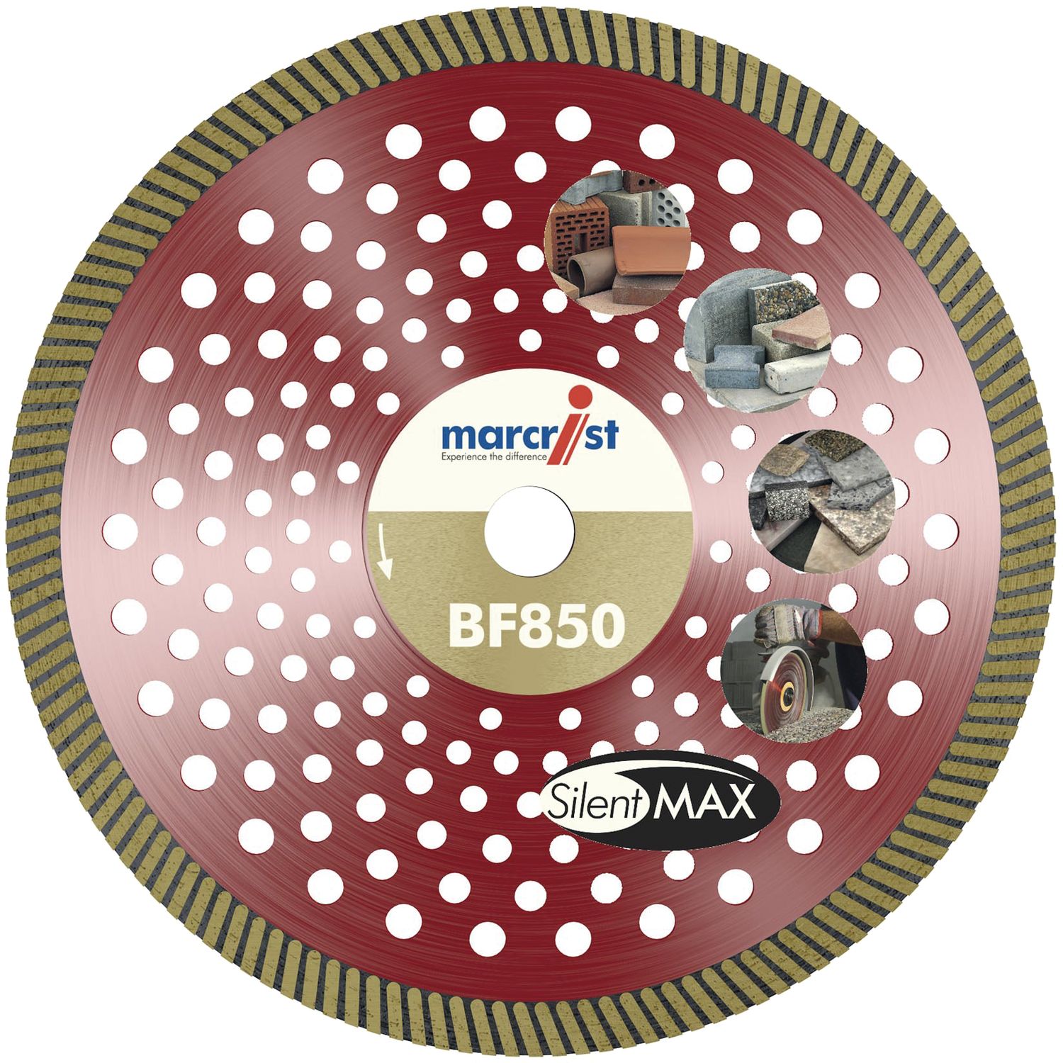 Marcrist Diamant-Trennscheibe BF850 SilentMax 125 x 22,2 mm Baumaterialien