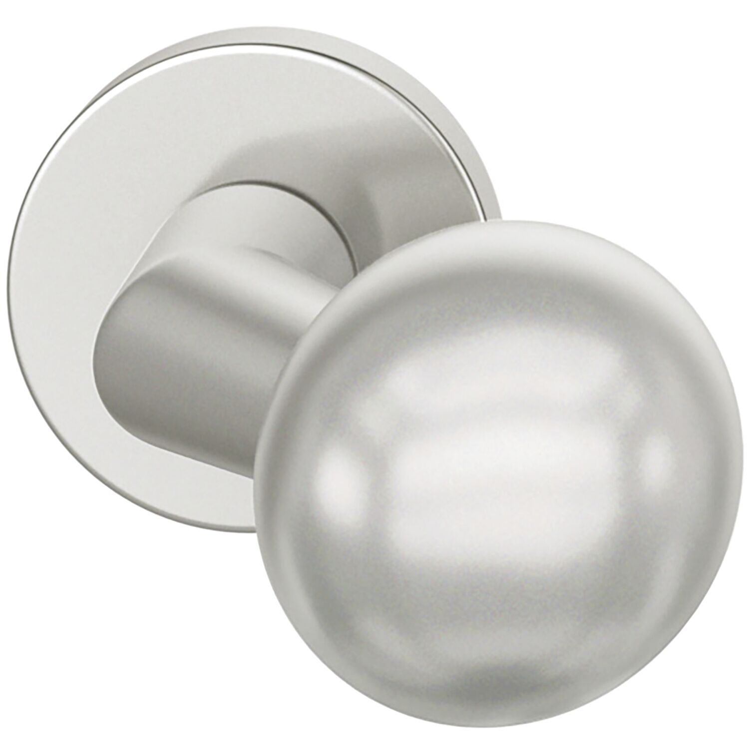 FSB FSB Türknopf 23 0846 03400 ASL/AGL fest auf Rosette, Aluminium silber eloxiert