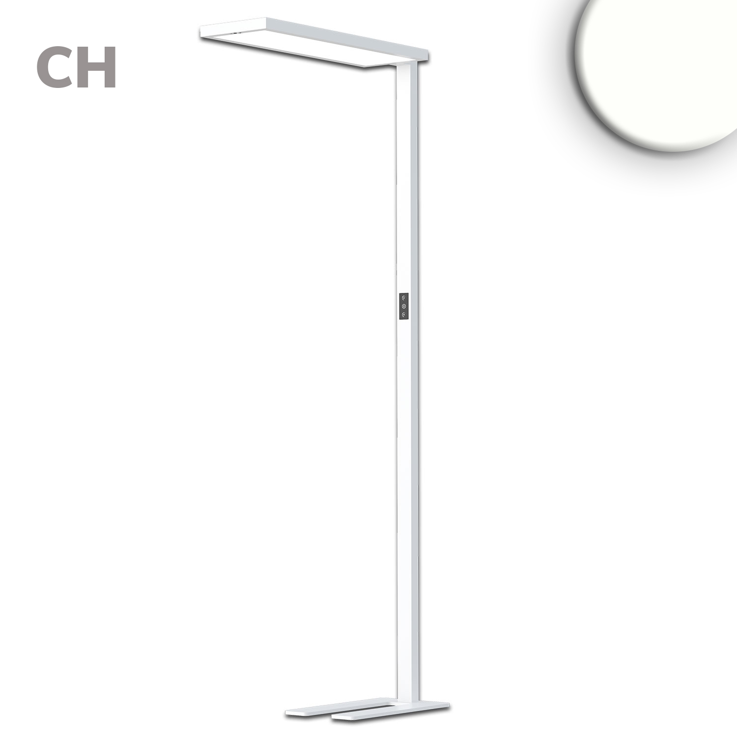 ISOLED LED Office Pro Stehleuchte Up&Down 80W+20W silber UGR