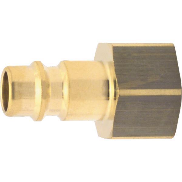 Euro Druckluft Stecknippel aus Messing mit Innengewinde 3/8"
