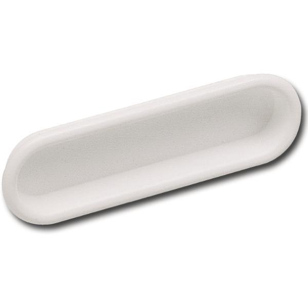 Muschelgriff Kamy Breite 78mm Einlassmaß 72x20mm Kunststoff weiß
