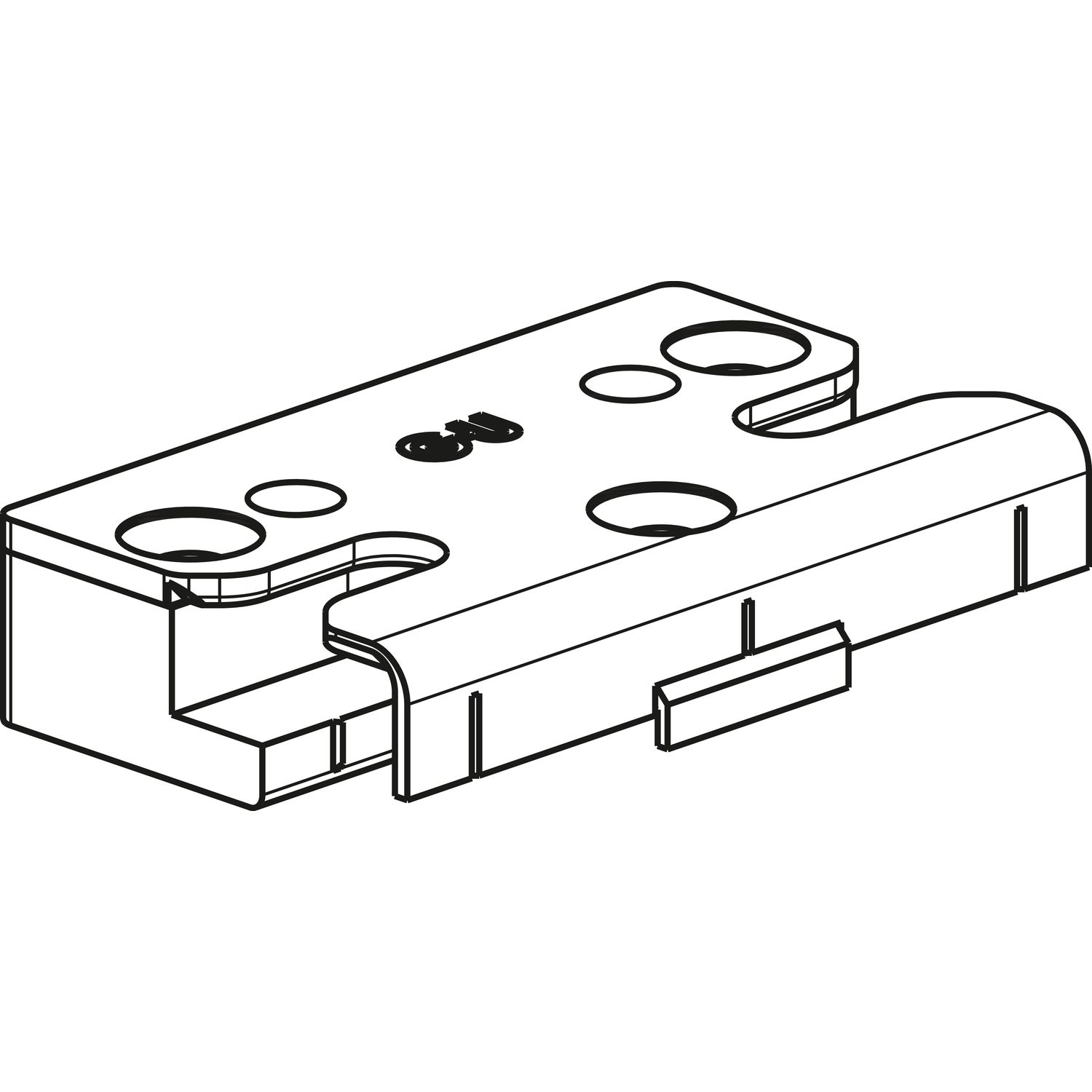 GU Schließplatte SE-Sicherheit für PVC Rehau Euro Design Stahl silber