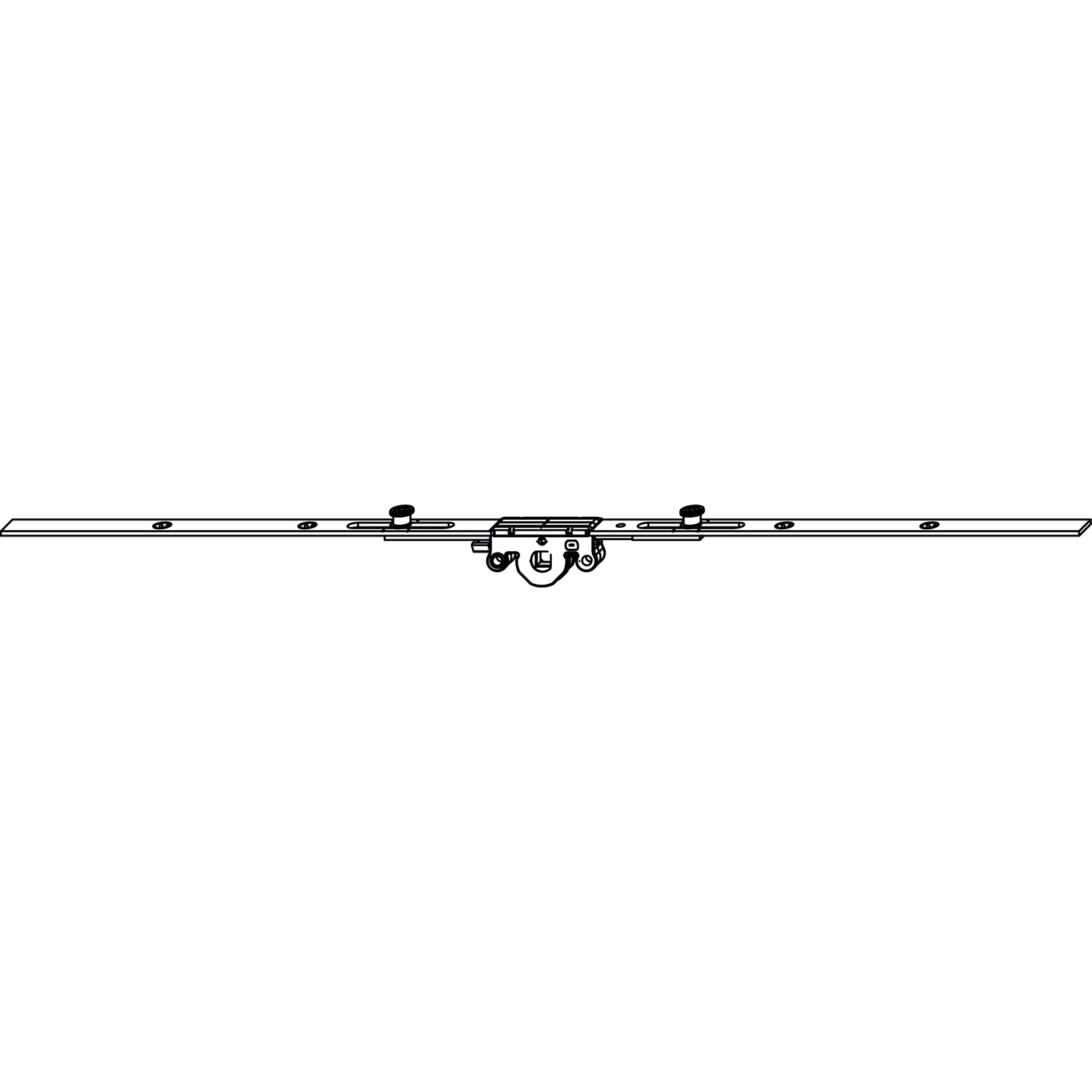 Maco #208328 MACO MM Kantenverschluss mittig 2iS, DM 15 mm, FFB 300-500 mm (208328)