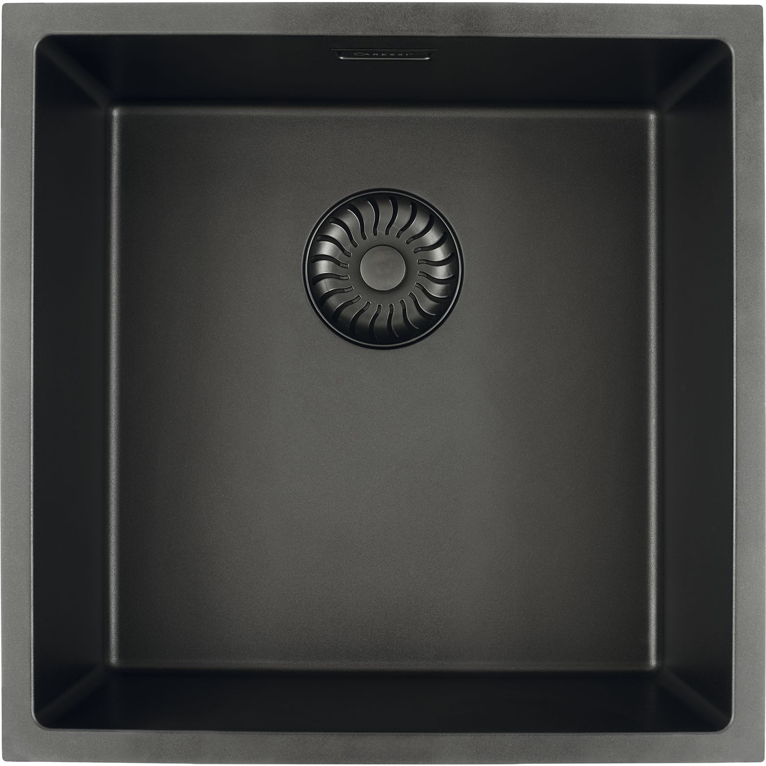 solido 2D-Spüle CAGRPP40BK-TU Black Line, Schwarz