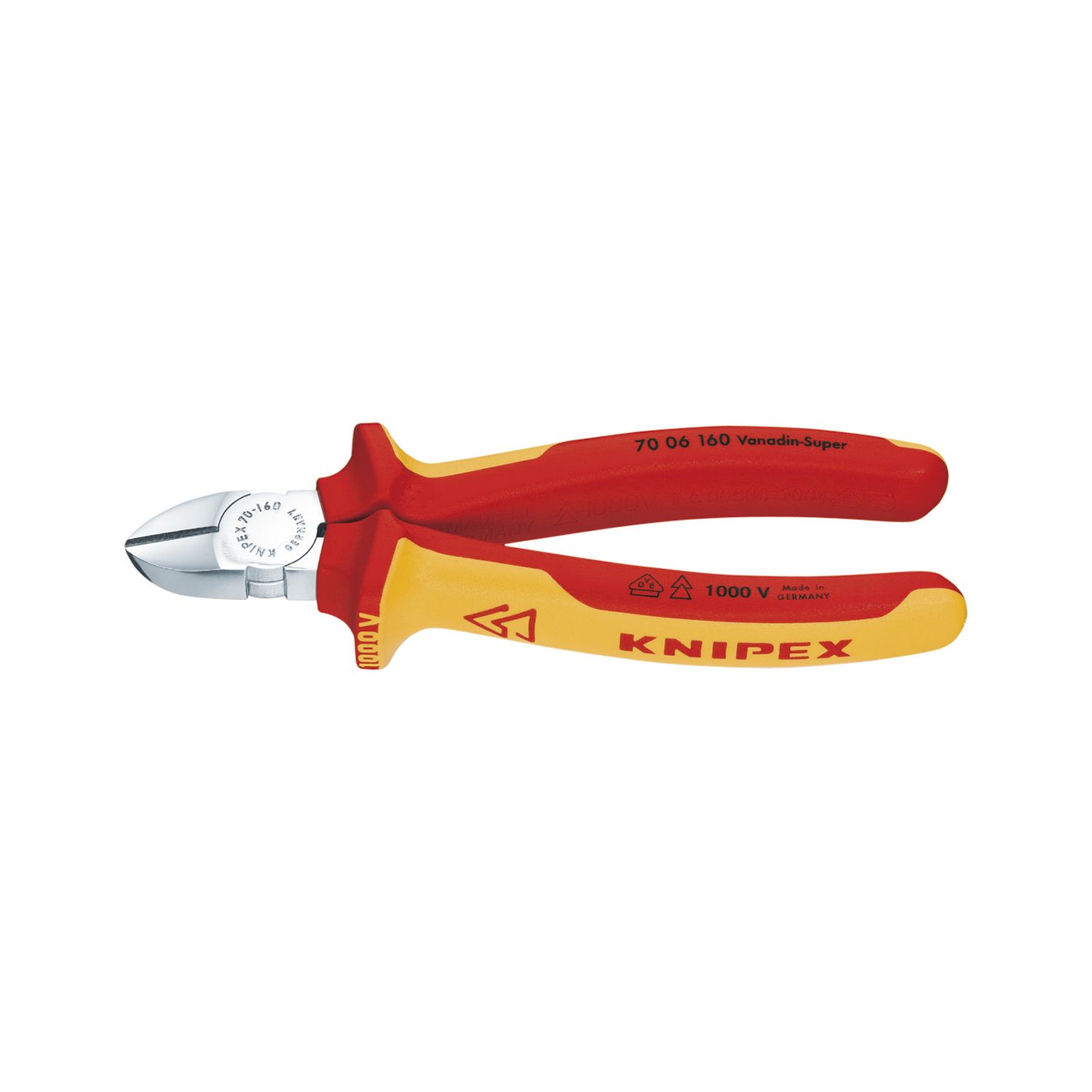 Knipex VDE-Seitenschneider Form 0 DIN 5749 Länge 125 mm