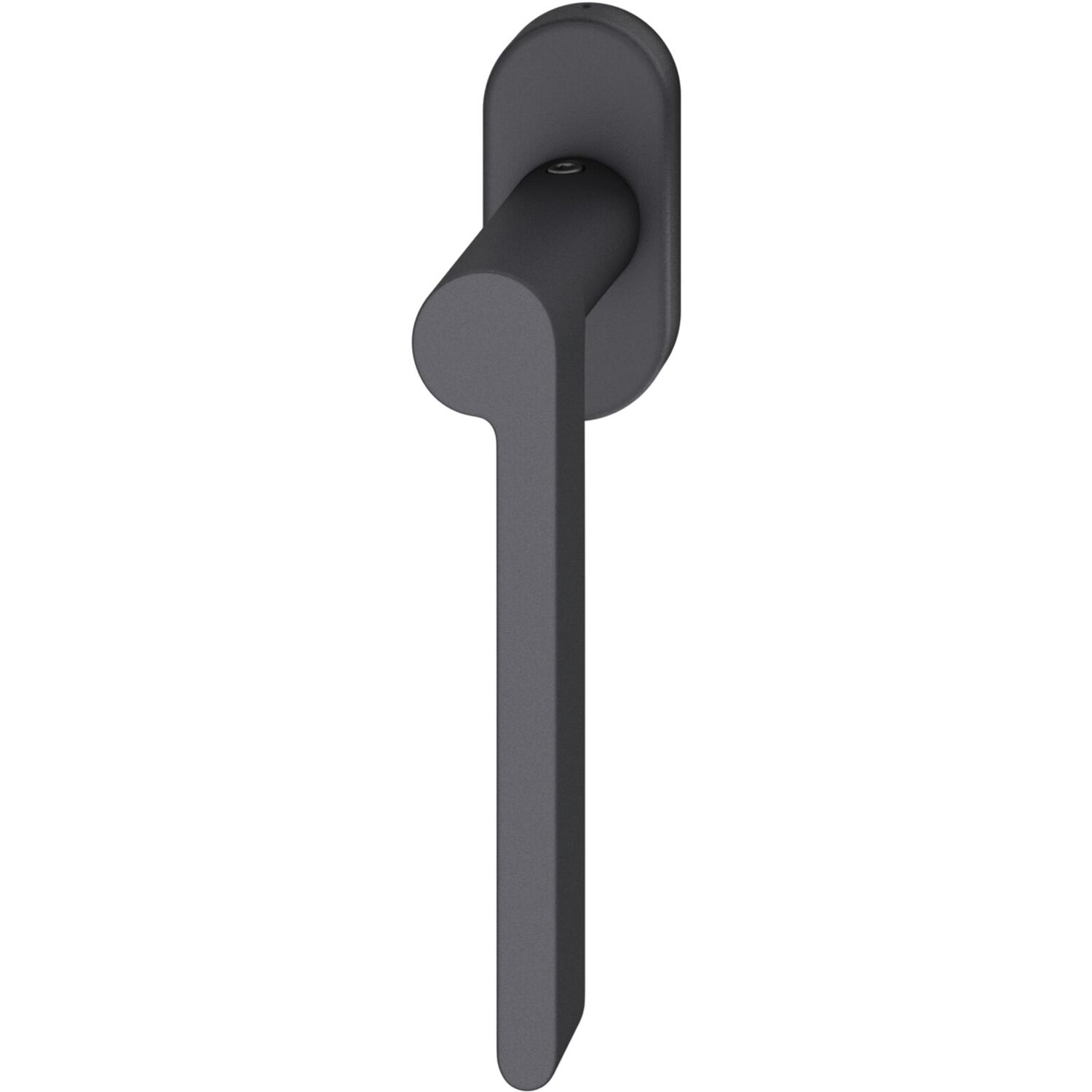 FSB FSB Fenstergriff 34 1021 ovale Rosette, rechts, Aluminium schwarz matt
