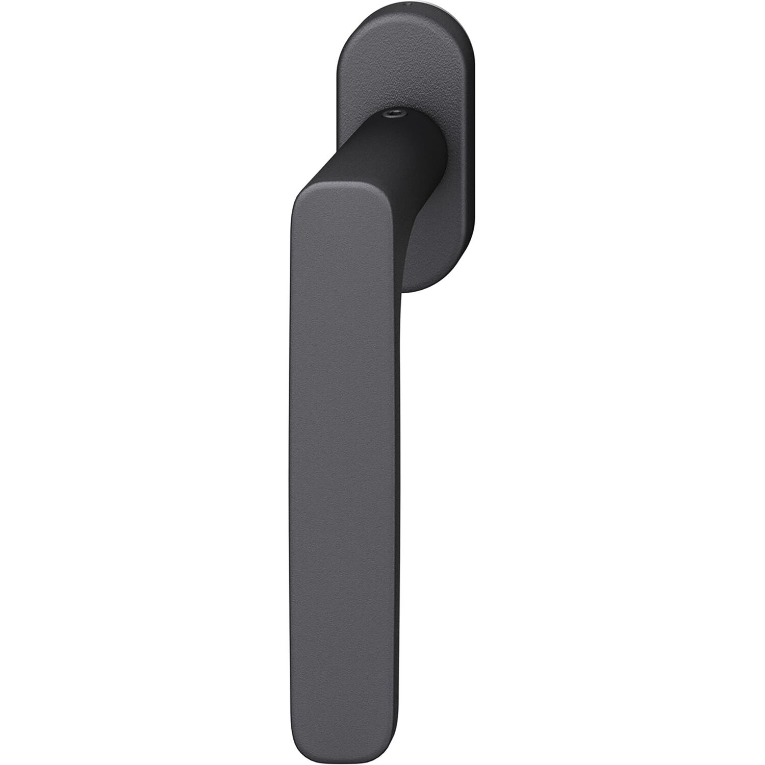 FSB FSB Fenstergriff 34 1289 ovale Rosette, Aluminium schwarz matt
