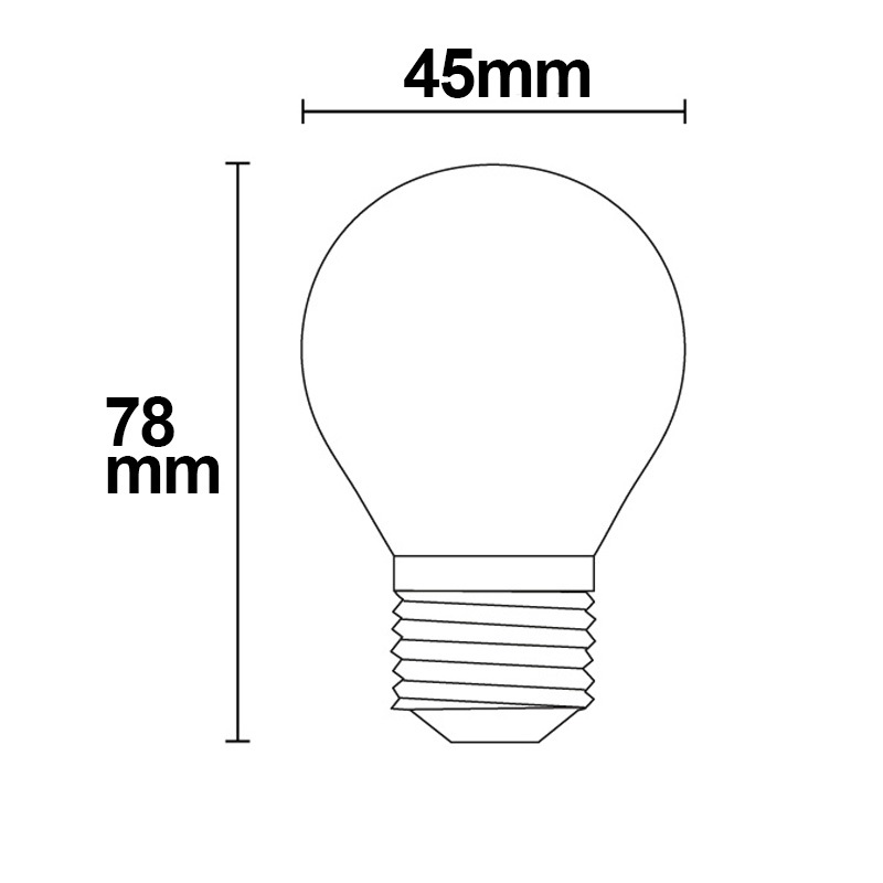 ISOLED E27 LED Illu 4W klar warmweiß dimmbar