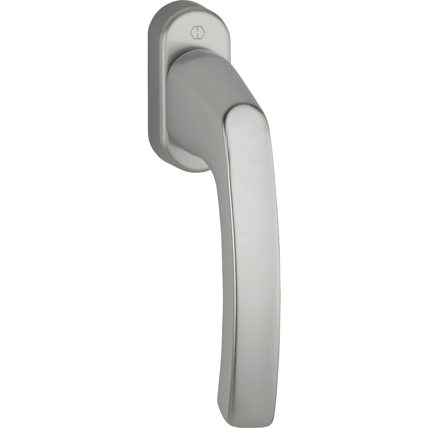 Hoppe Fenstergriff LIÈGE Vierkant 7x40mm Alu Edelstahl Effekt