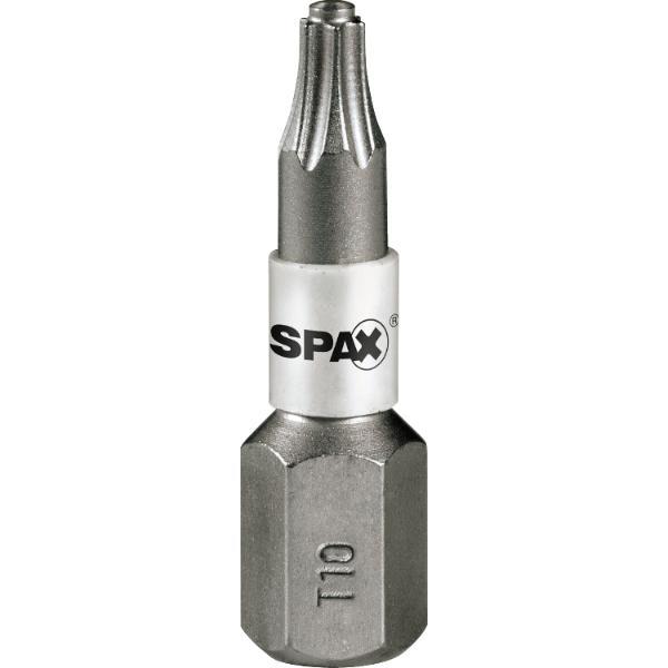 Spax Bit-Einsatz T-Star 1/4"sechskant T10/25 mm Zapfenführung, Inhalt 5 Stück