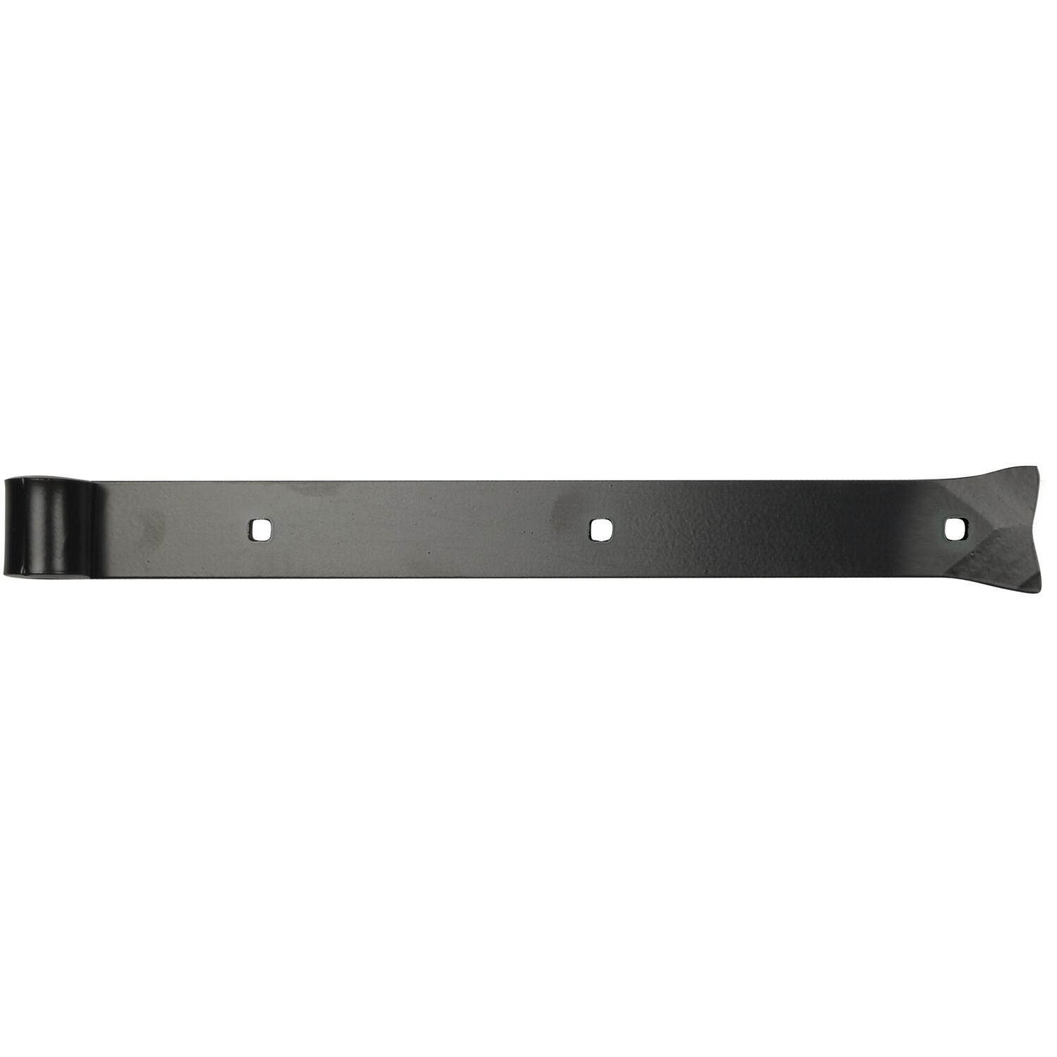 Sonneck Langbänder einseitig gerollt, ohne Kegel, 400x45x8 mm, Stahl schwarz geschmiedet