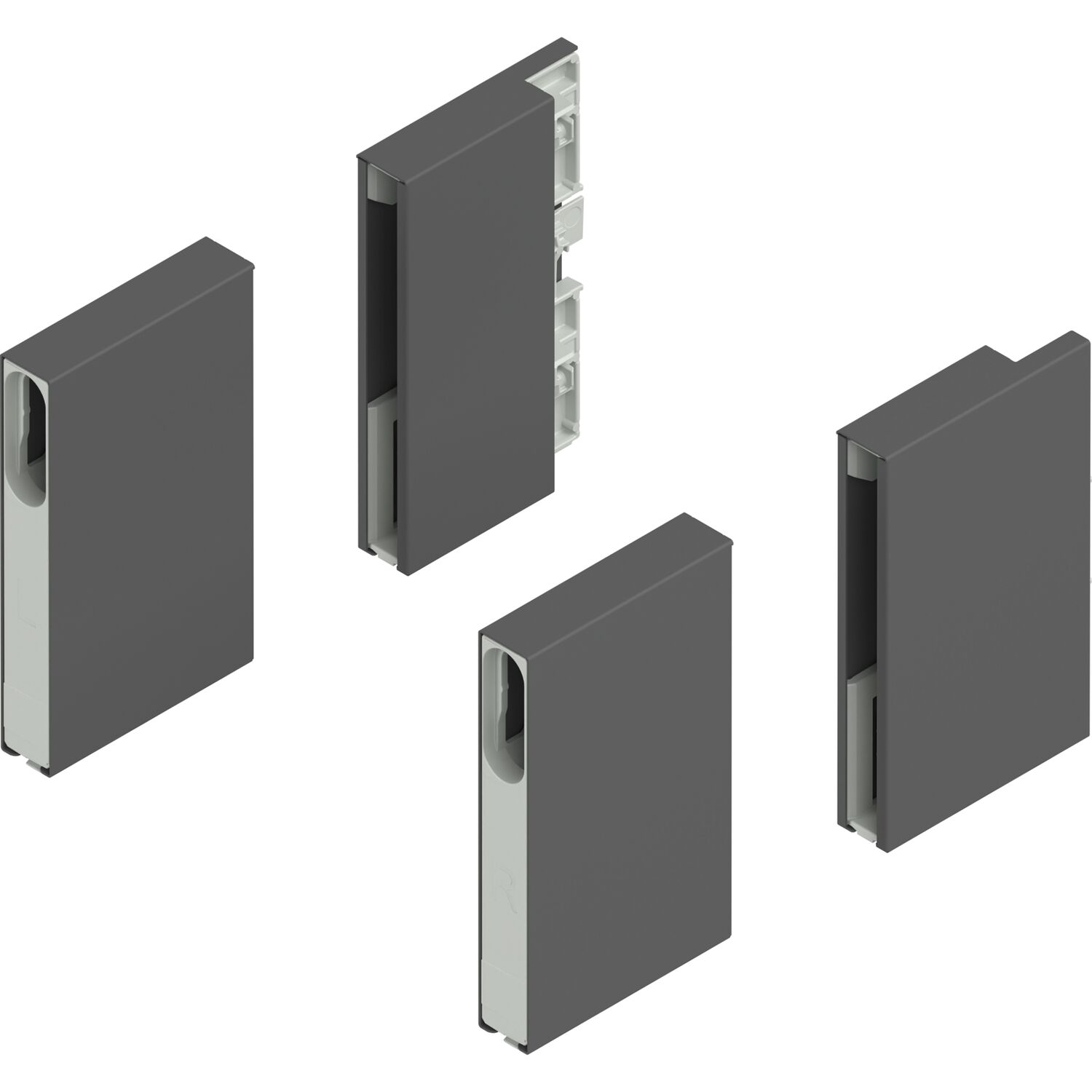 blum MERIVOBOX Boxcover Oriongrau-matt