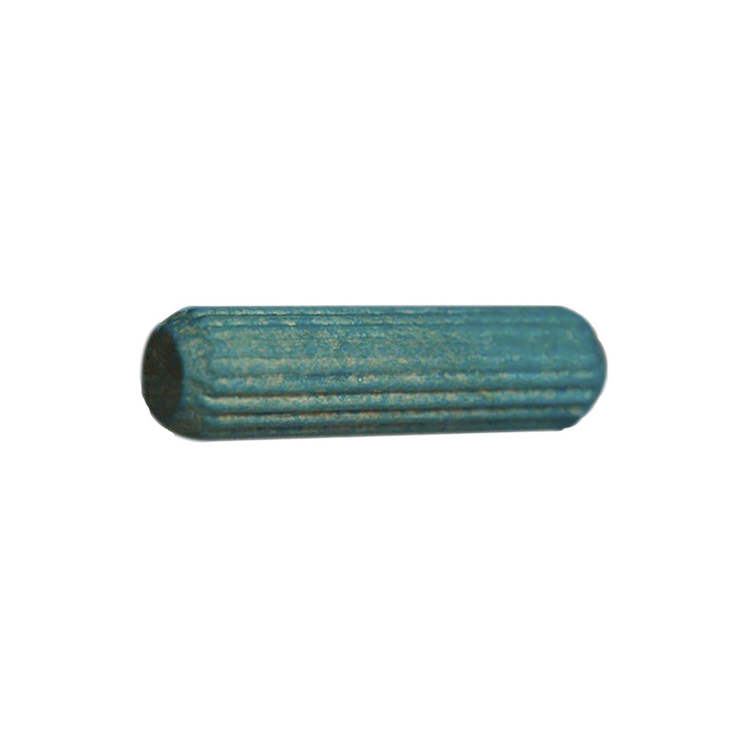 Jowe Riffeldübel vorbeleimt, ø8, Länge 35, Birke, blau (8650Stk)