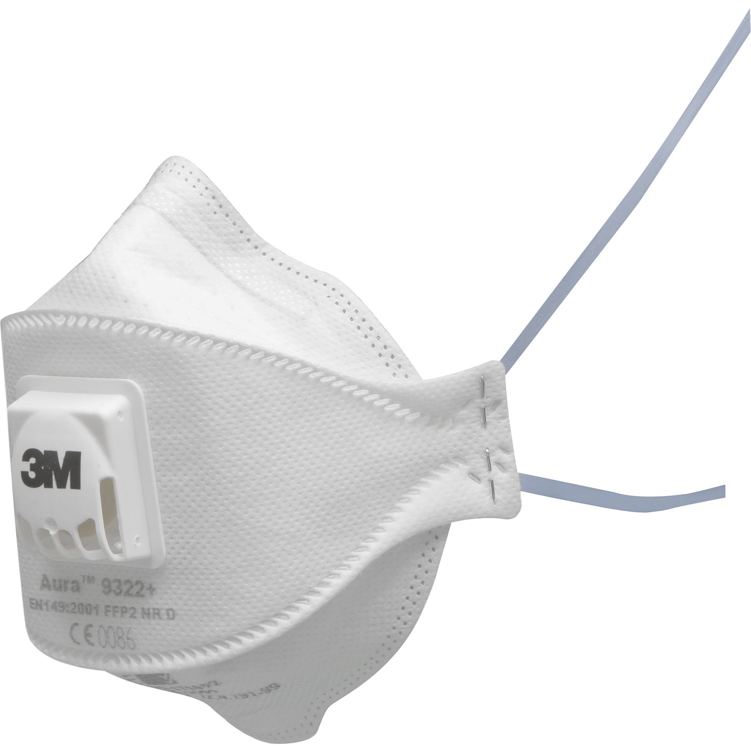 3M Feinstaubmaske 9322+Gen3 Filterklasse FFP2 mit Ausatemventil Gummiband blau