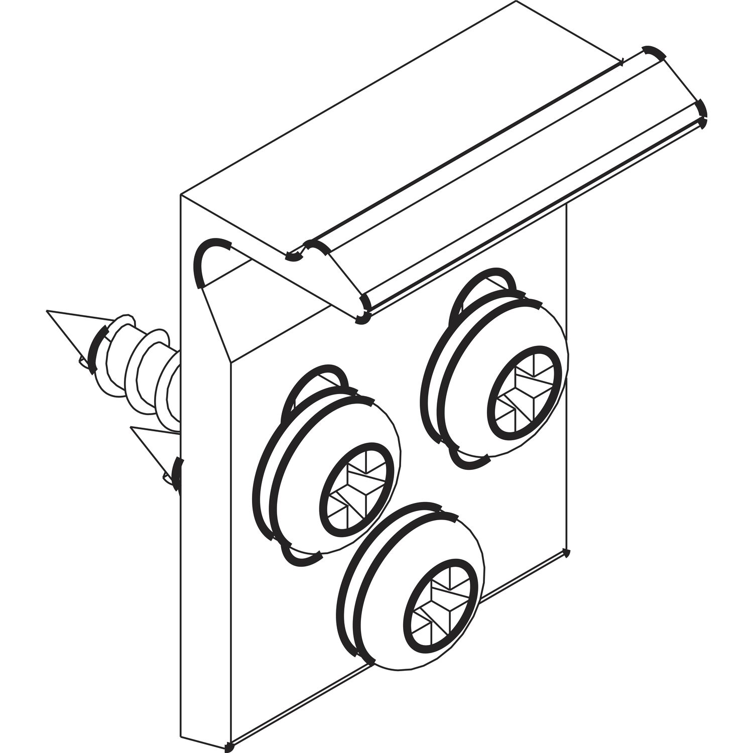 Hawa HAWA MULTIFOLD 30/W Türzuhalter