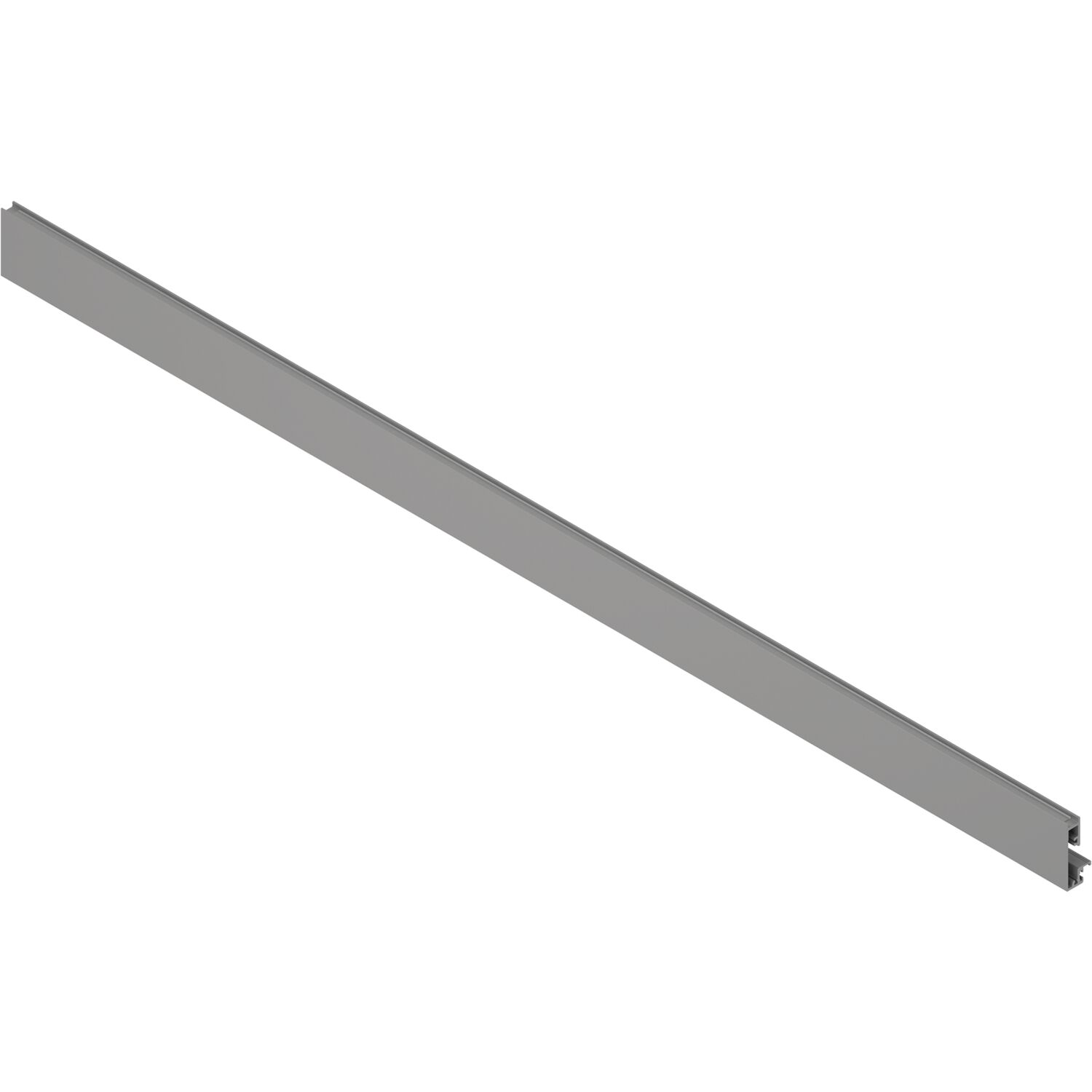 blum MERIVOBOX Vorderstück mit Nut, Länge 1042 mm, Aluminium Indiumgrau-matt