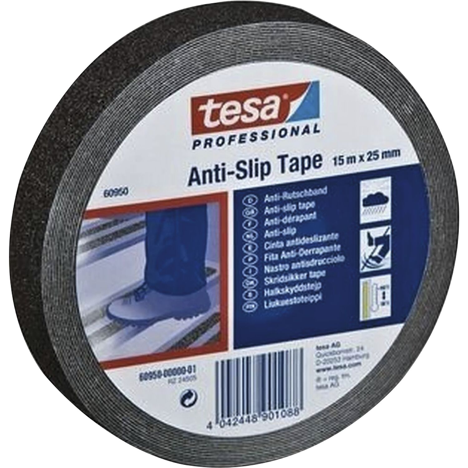 Tesa Anti-Rutschband 60950 50mm/15m schwarz