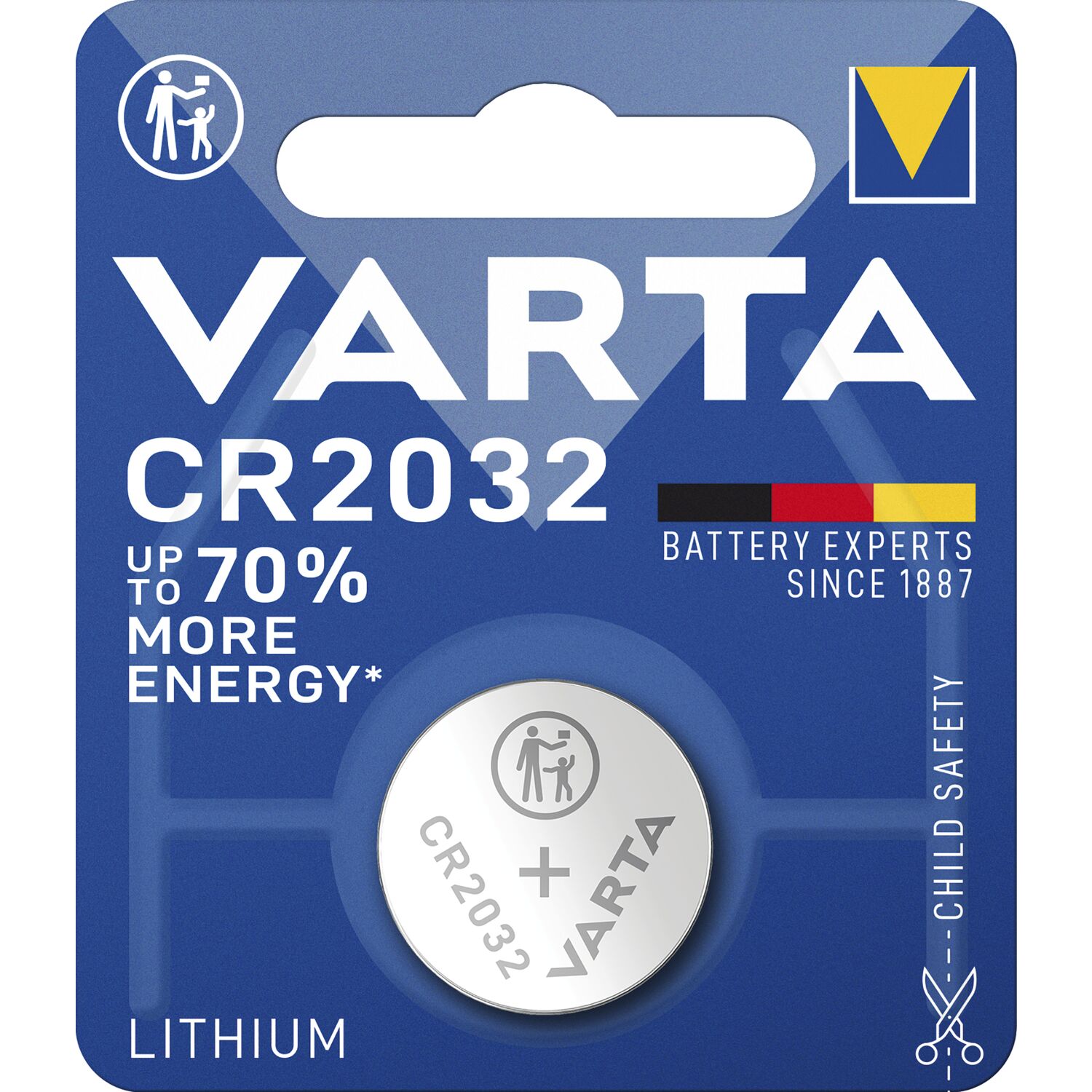 Varta Batterie Knopfzelle CR2032 3 Volt (1St)