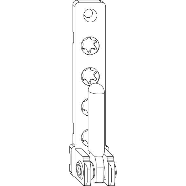 Maco #207902 MACO Ecklager PVC, mit 7 mm Tragezapfen L=12 mm, 120 kg, weiß (207902)