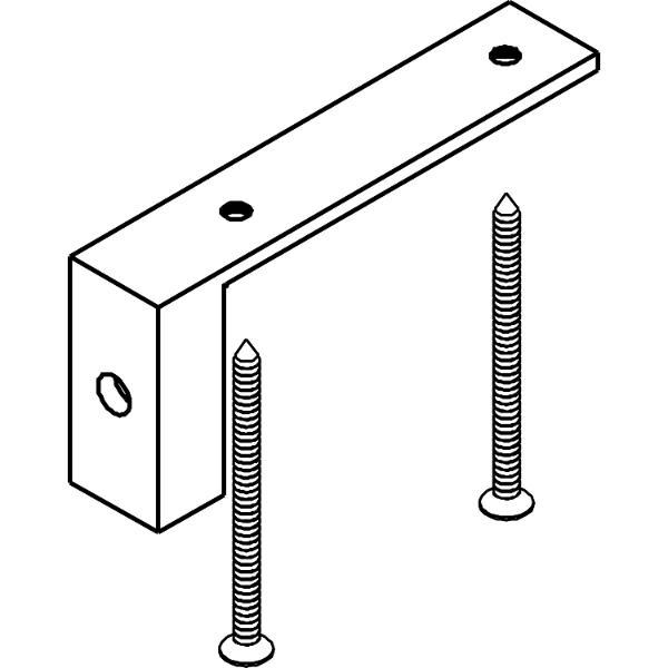 Hawa DIVIDO 100 Adapter für Holztüren-Bodenführung Kunststoff anthrazit