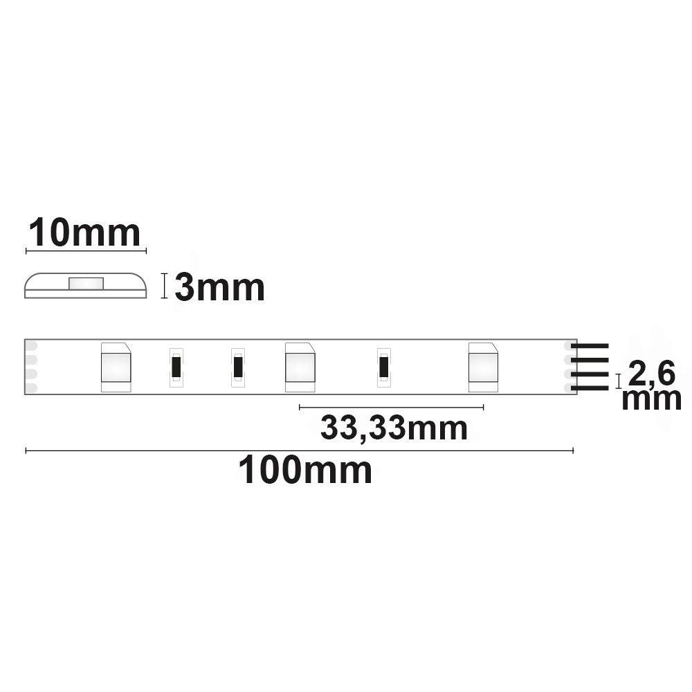 ISOLED LED SIL-RGB Flexband 12V DC 7,2W IP66 5m Rolle 30 LED/m