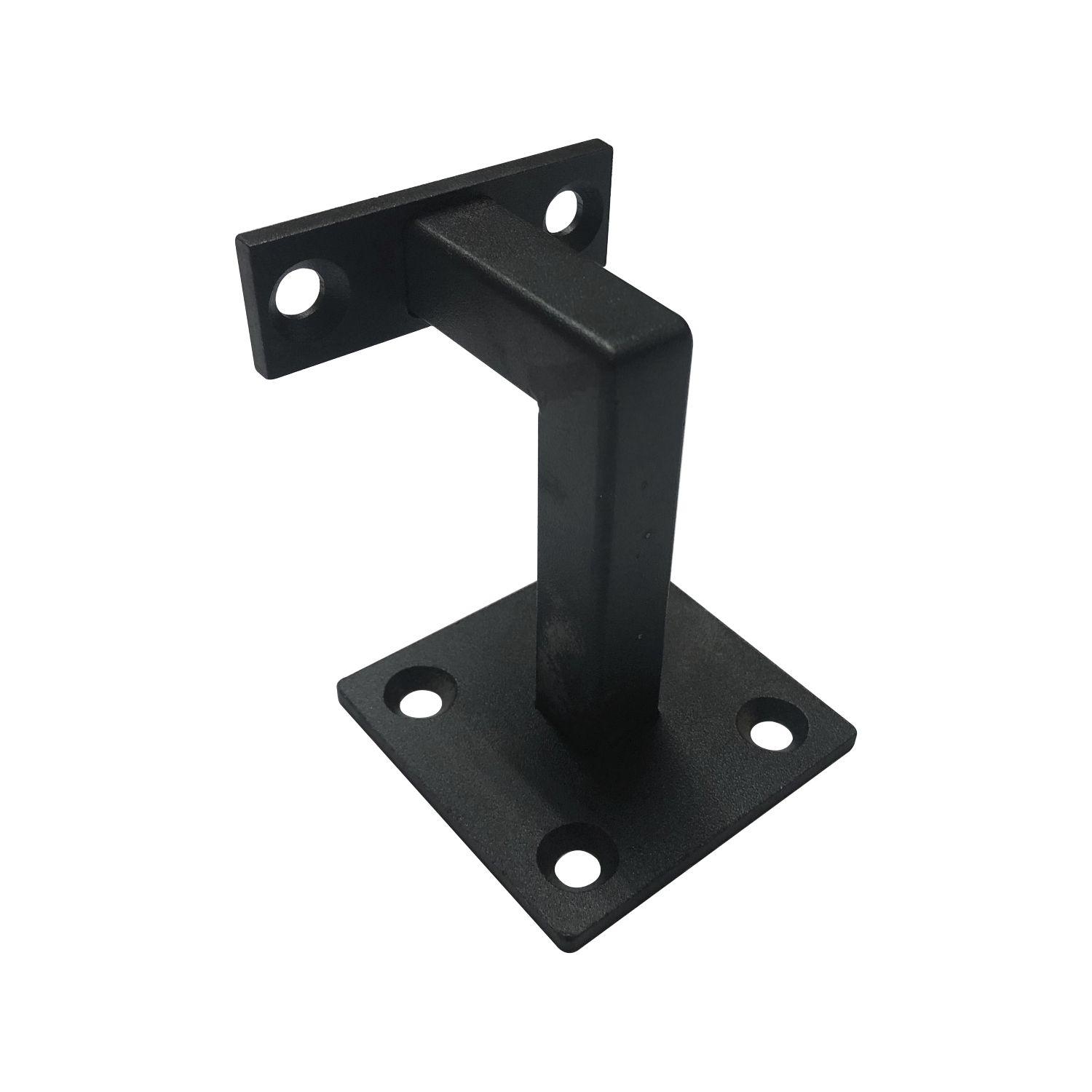 Halcö Handlaufträger Vierpunktbefestigung, Wandabstand 78 mm, Stahl schwarz passiviert