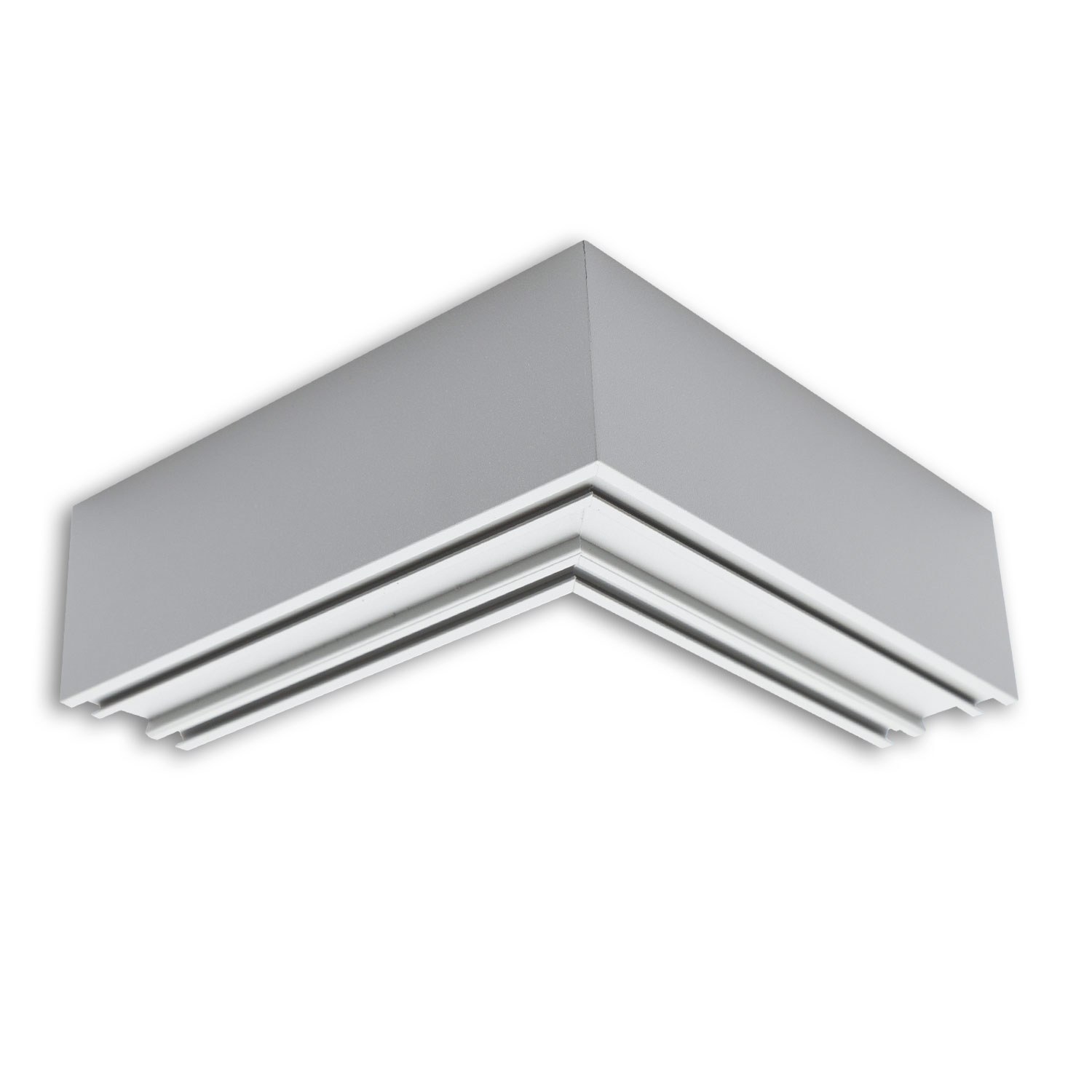 ISOLED LAMP30V2 90° Eck geschweißt 120x120mm silber pulverbeschichtet exkl. Cover