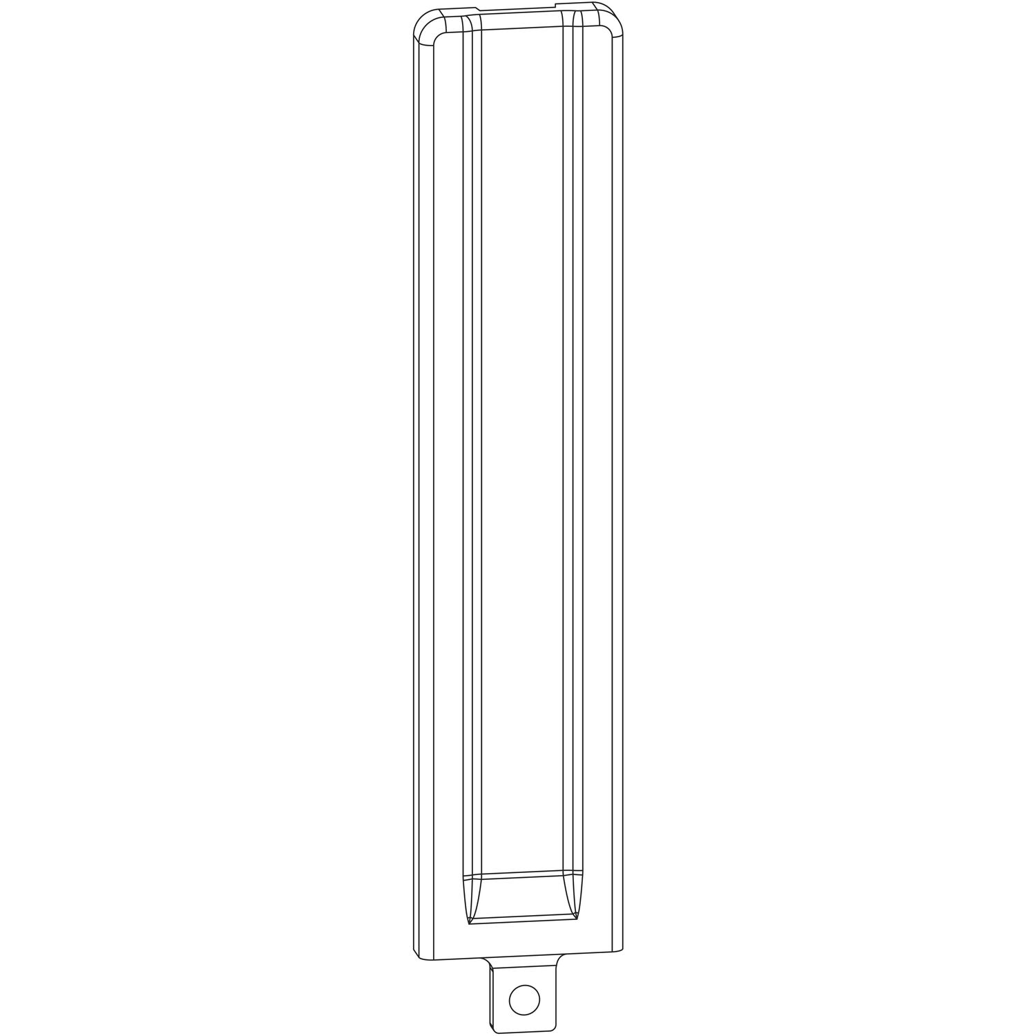 Maco #371730 MACO Abdeckung lang Ecklager DT160 graphitschwarz RAL 9011 (371730)