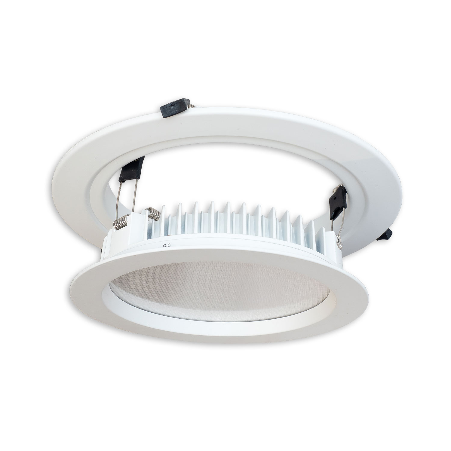 ISOLED Loch Adapterring für Downlights mit Federn weiß ID 201mm - AD 287mm