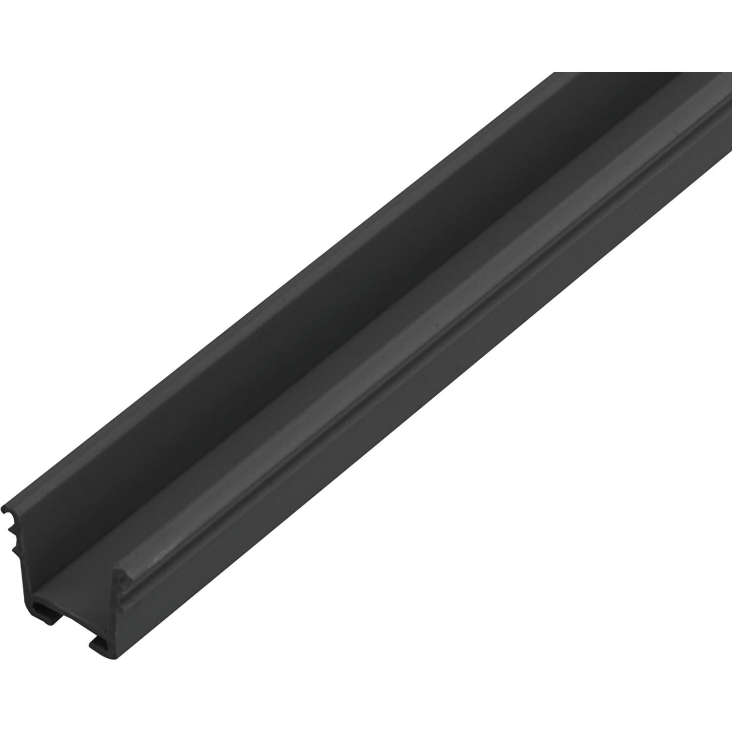 REHAU Rehau Laufschiene LxBxH: 2500x13x12 Kunststoff schwarz