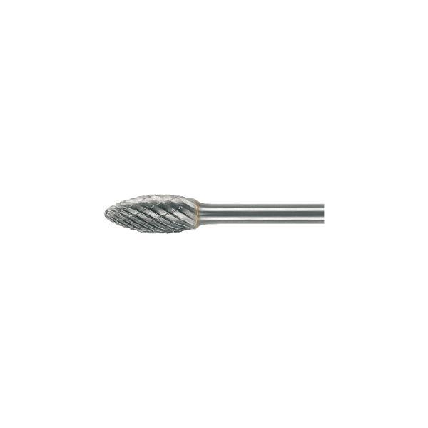 Lukas HM-Frässtift Form H Flamme Kopf ø 12 mm Länge 30 mm Zahnung 7