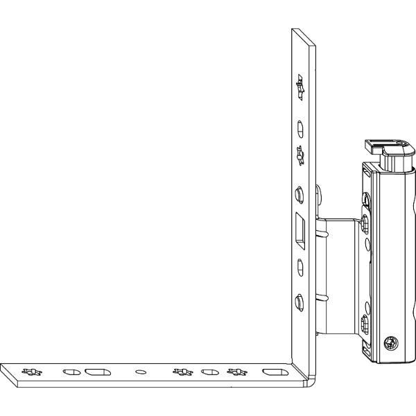 Maco #209412 MACO Falzecklagerband DT130 für Fenstertür mit ÜV, 12/18-13 mm, links, silber