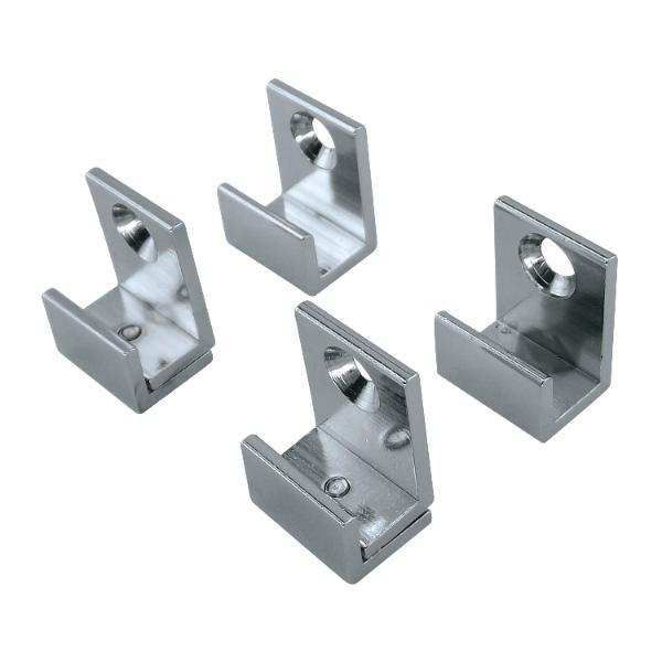 FONSEGRIVE Spiegelhalter, Glasstärke 4 - 6 mm, Breite 16 mm, verchromt poliert