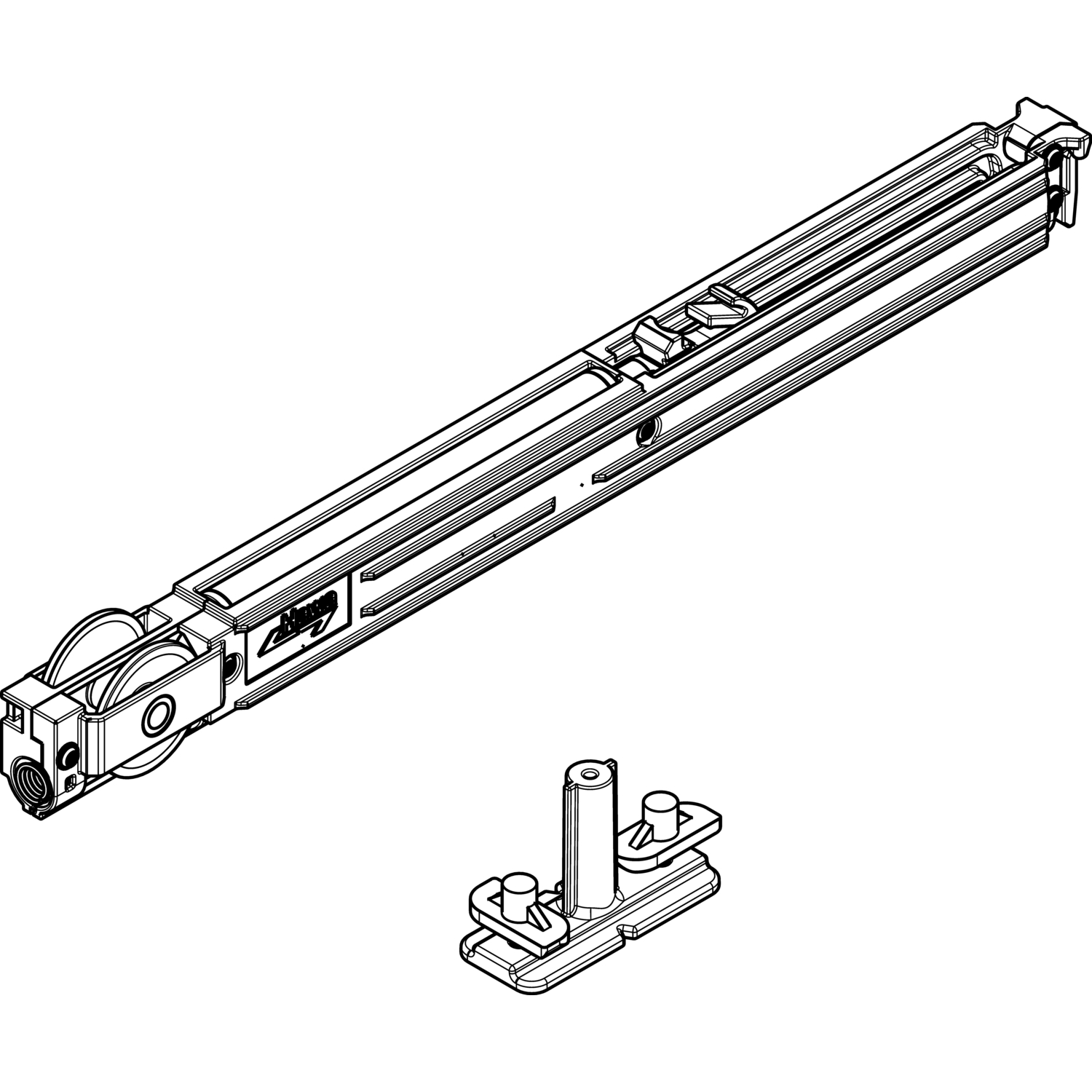 Hawa HAWA Soft Move 80 Einzugsdämpfung bis 80 kg Flügelgewicht