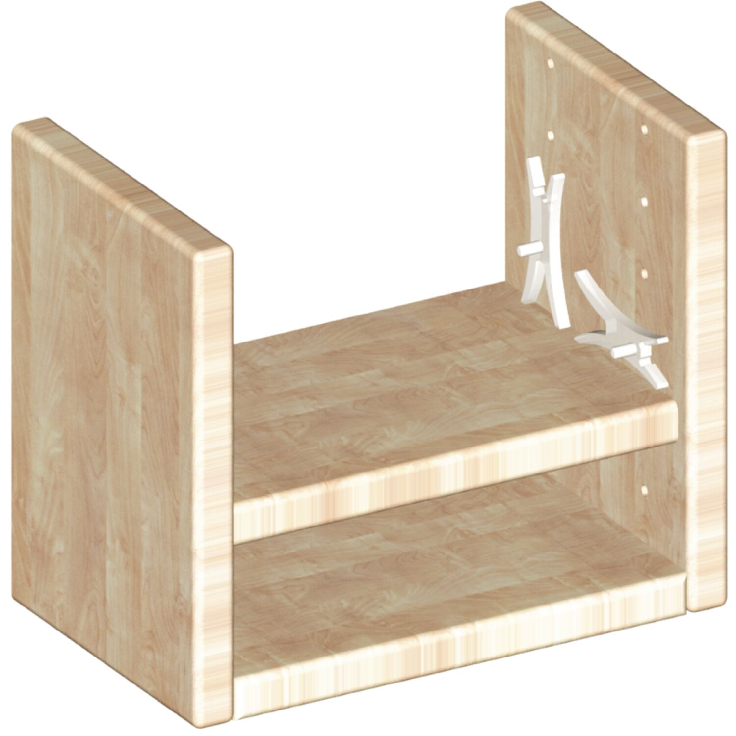 Fachbodenklemme, Bohr ø 5 mm, Kunststoff natur, VPE 100 ST (100Stk)