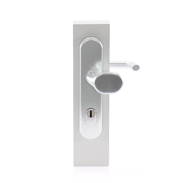 Hoppe SH-Wechselgarnitur PARIS-auf LS PZ88, 57-67, SST, mK., ES1, silber eloxiert