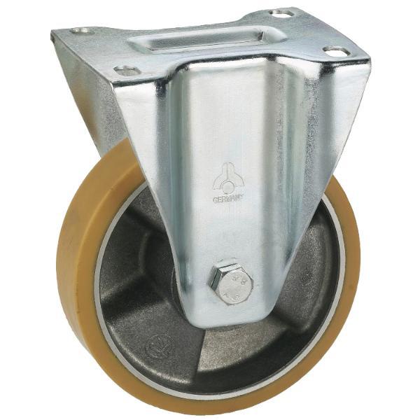 Dörner + Helmer Bockrolle Polyurethan Alufelge 200 mm 300 kg