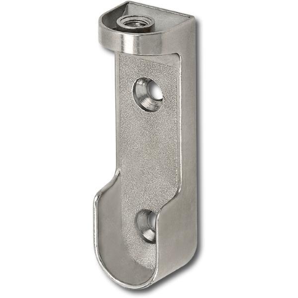 secOtec Schrankrohrlager oval Spezial mit Schrauben vernickelt (2 Stück)