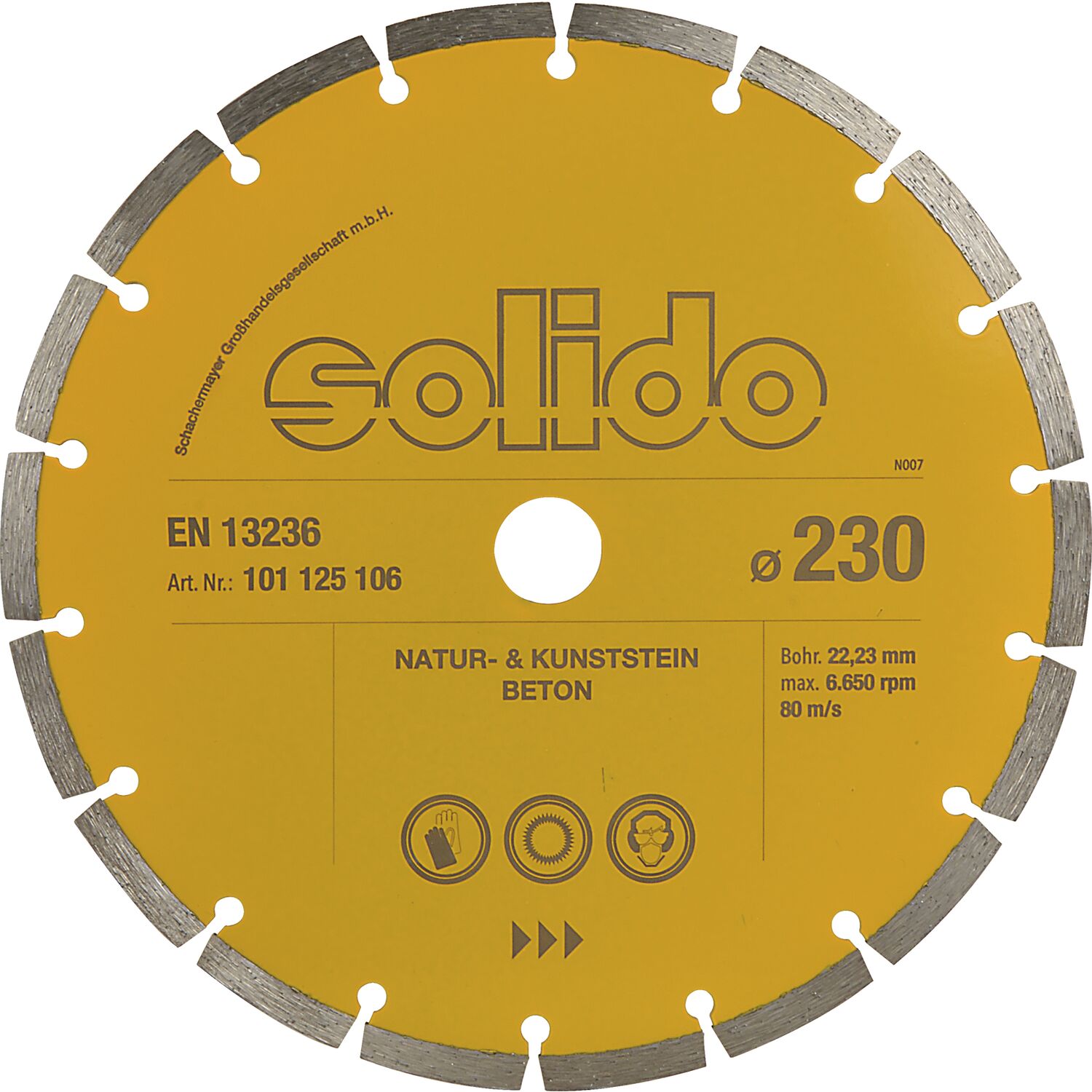solido Diamant Handtrennscheibe Turbo 230 x 22,23 mm